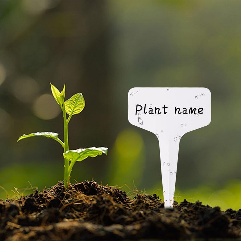 Bluckincle 200pcs Plant Labels, Garden Markers Signs, Outdoor Waterproof Stakes, 4 Inch Plastic Tags for Seedlings, Gardening Supplies, Greenhouse Accessories, Nursery - Image 3